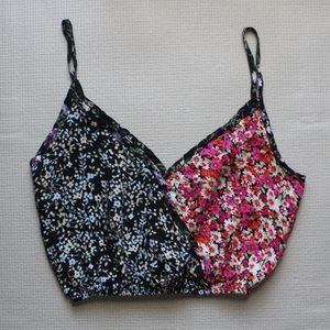 Mixed Print Crop Tank